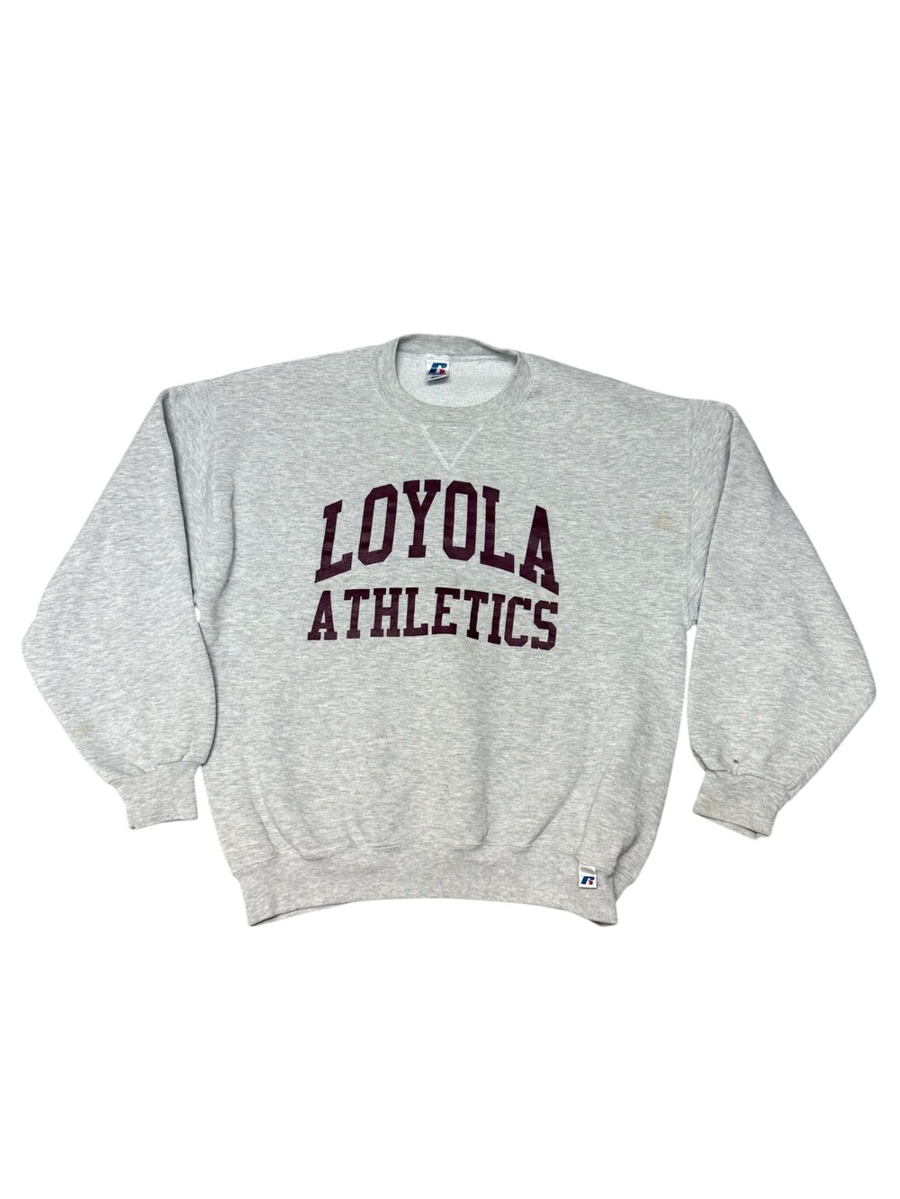 Loyola Athletics Sweatshirt Mens Large Gray Russell Fleece Graphic College